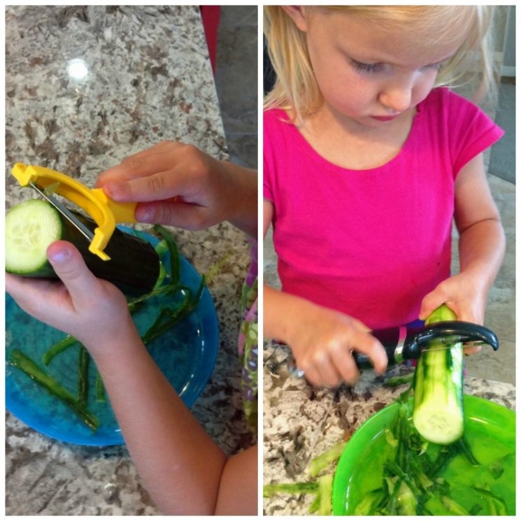 Kids in the kitchen! Make sure to start them with this veggie and dip to learn vital cutting skills!